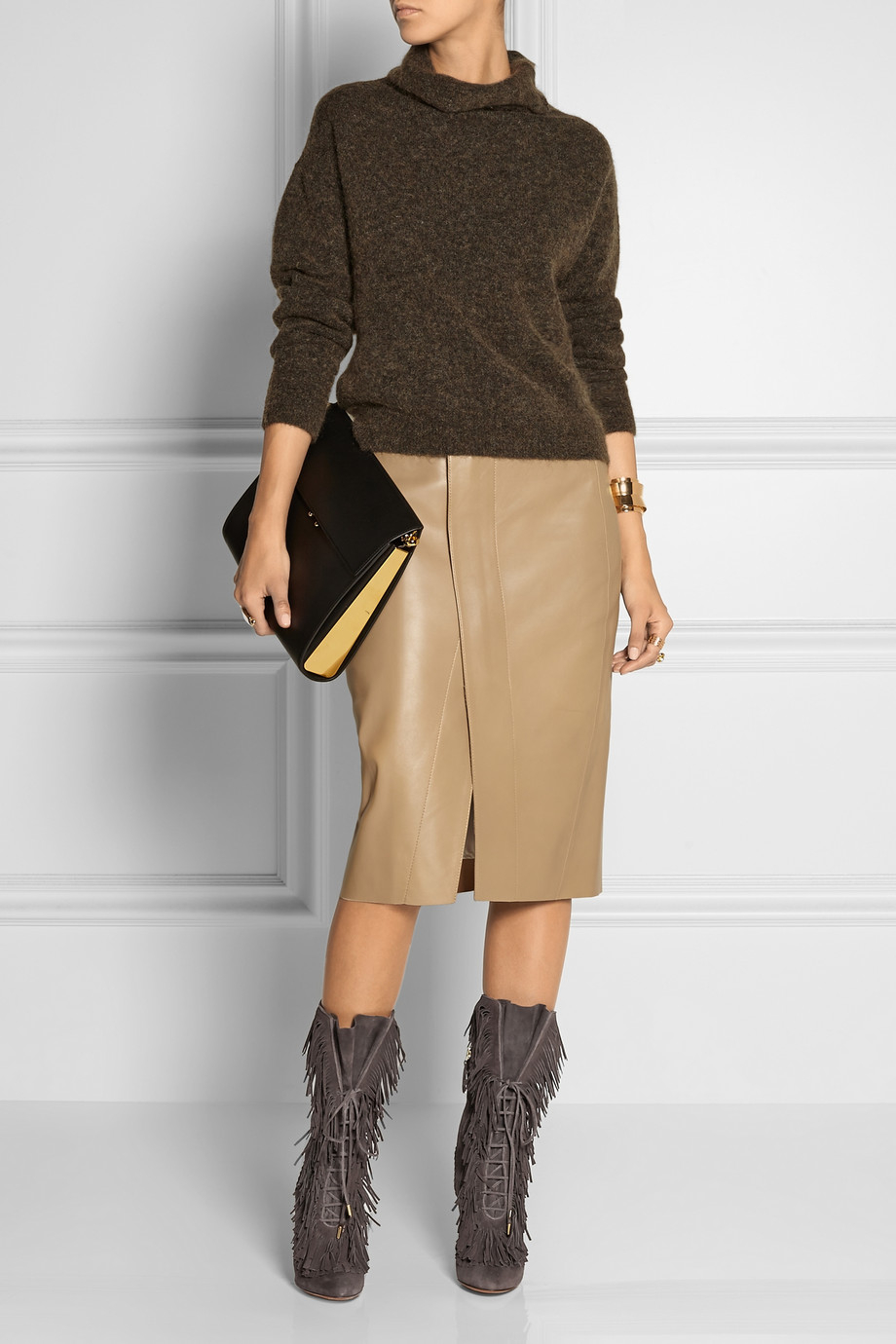 aquazzura fringe boots