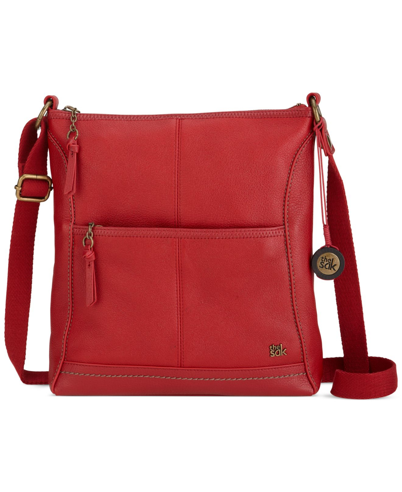 The Sak Iris Leather Crossbody Bag in Cherry (Red) - Lyst