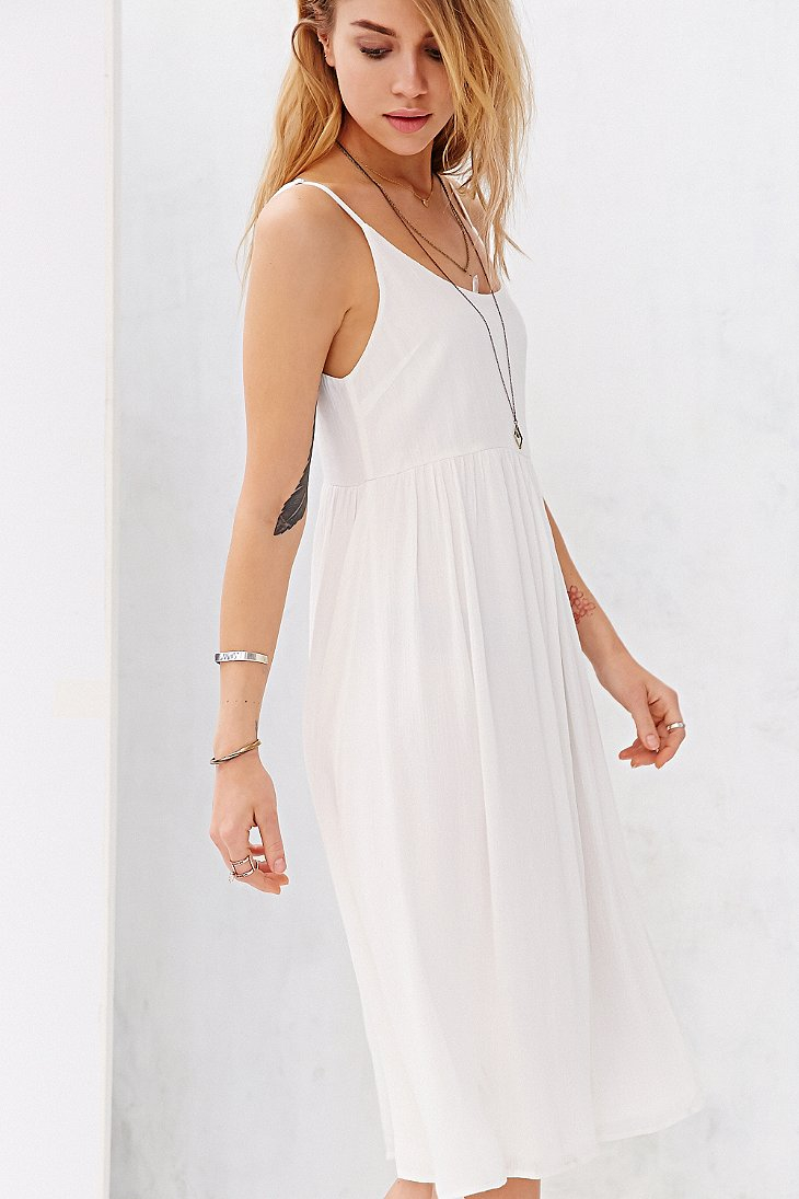 gauze midi dress