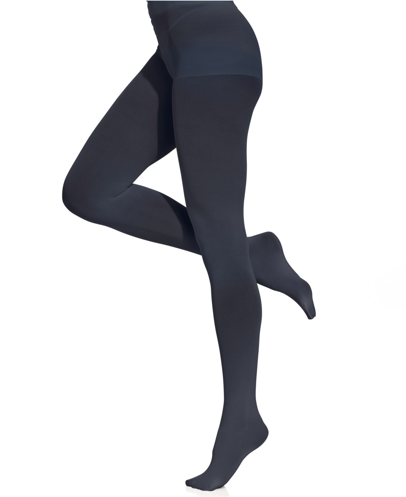 Dkny Basic Opaque Control Top Tights in Blue (Royal Navy) Lyst