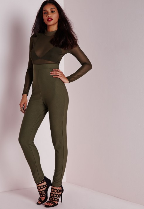 sheer top jumpsuit