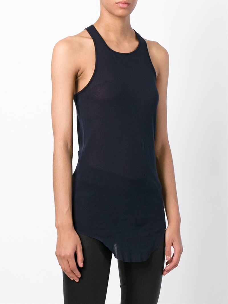 Online using paypal curved hem tank