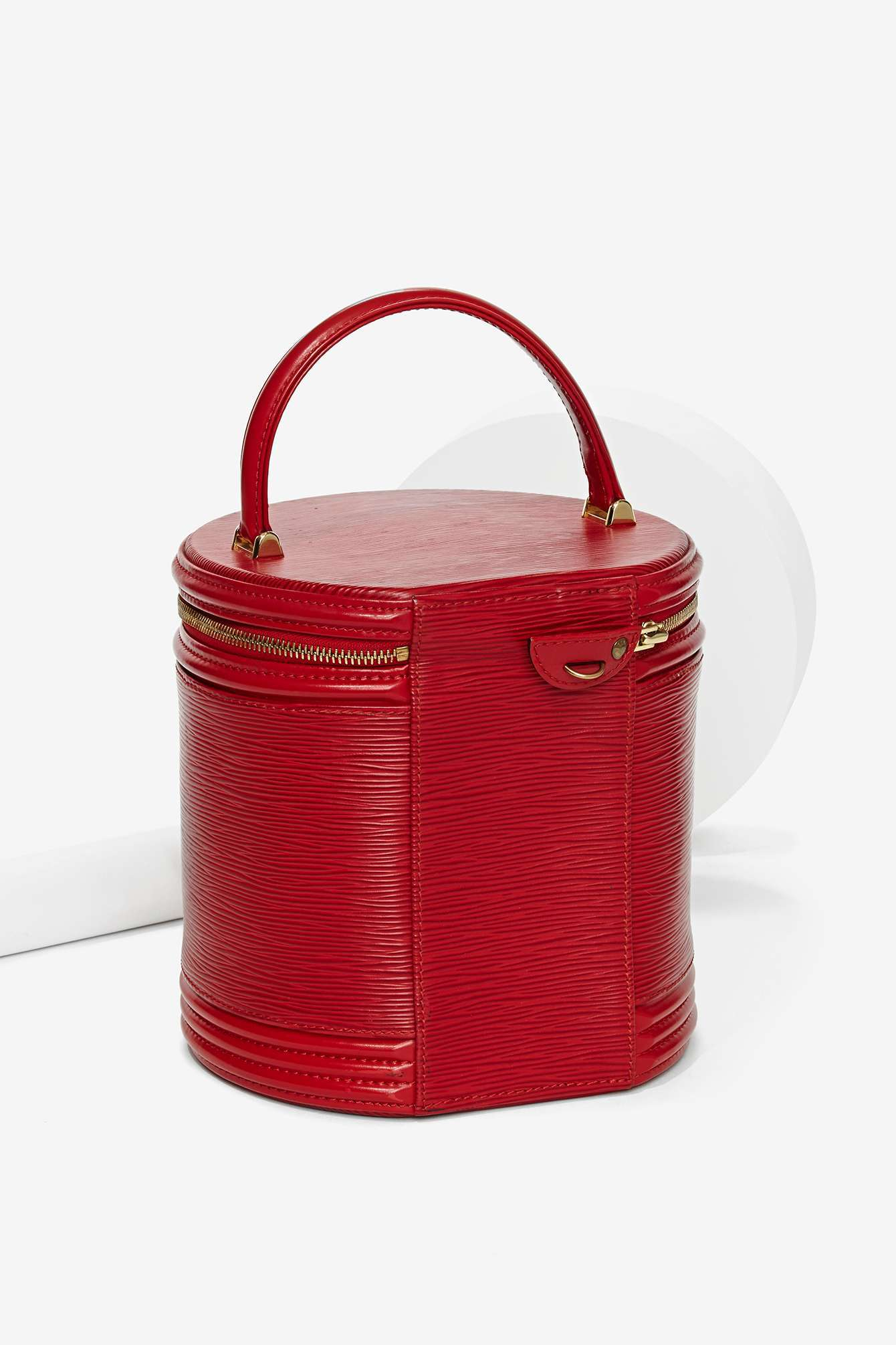 Nasty Gal Vintage Louis Vuitton Cannes Leather Vanity Case in Red - Lyst