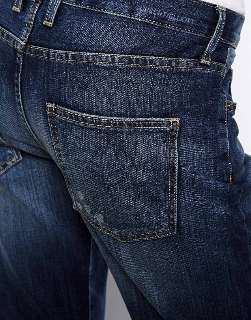 Current/Elliott Current Elliott Boyfriend Jeans in Blue - Lyst