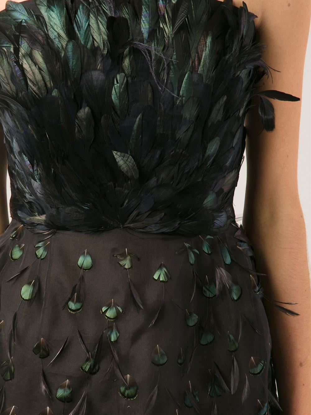 feather and fringe dress