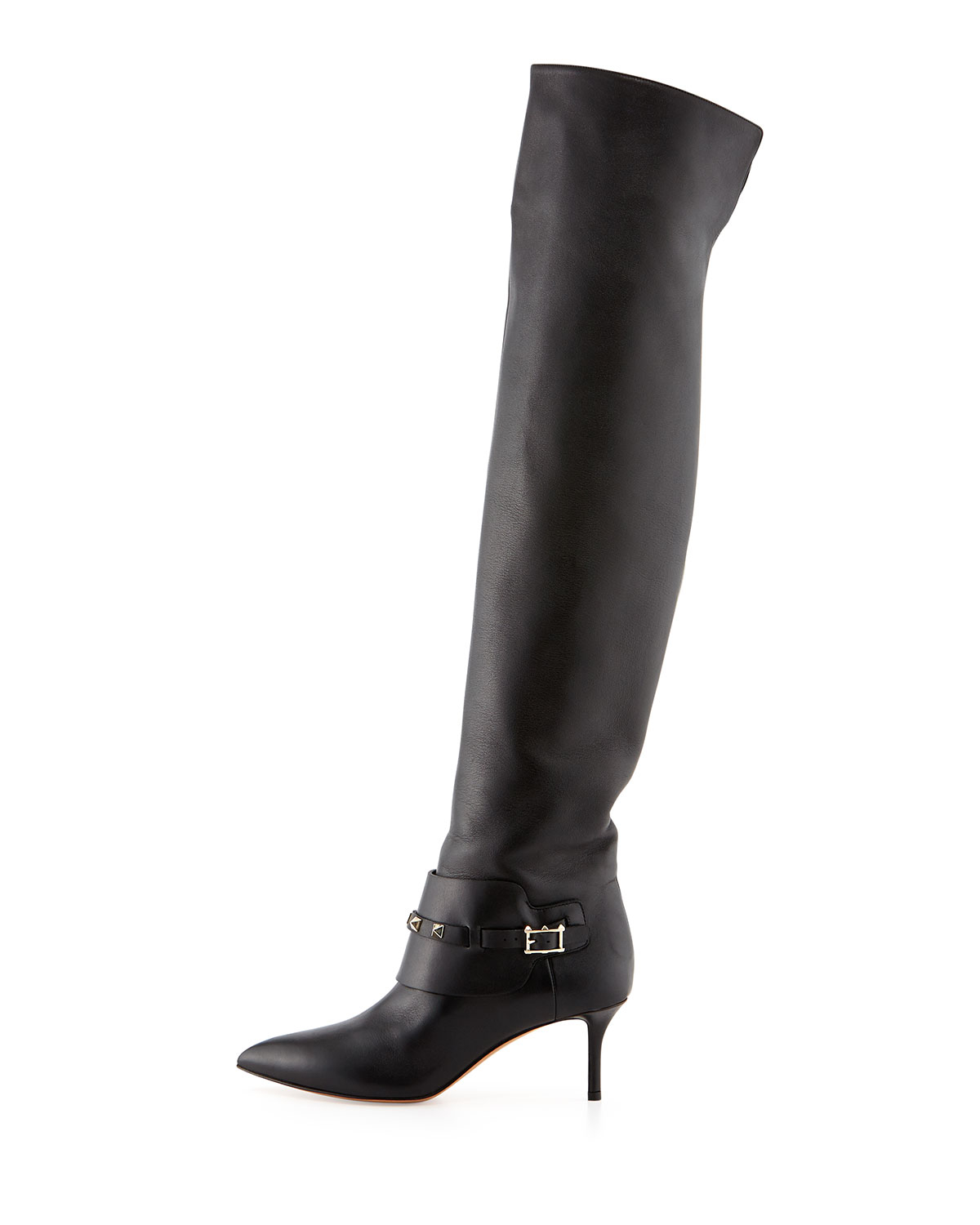valentino rockstud over the knee boots