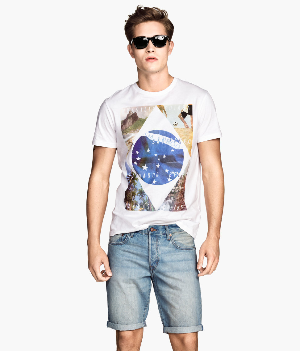 h&m jean shorts mens