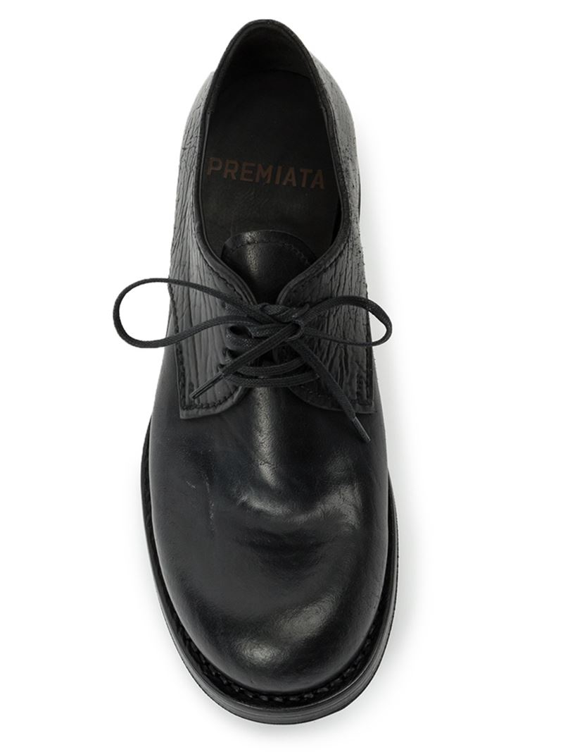 Premiata Leather Derby Shoes in Black for Men - Lyst