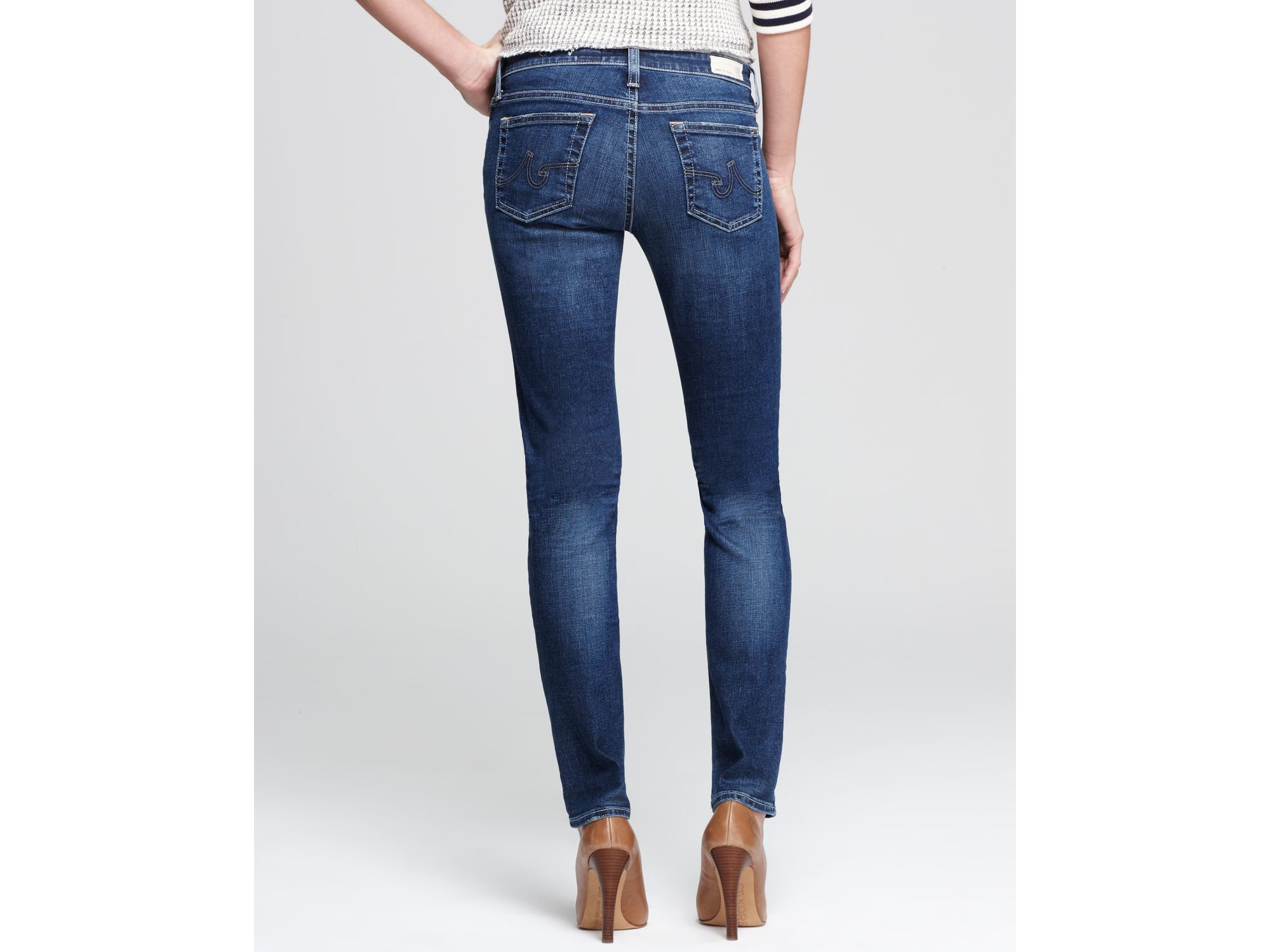 AG Jeans Denim Stilt Cigarette Leg In 10 Years Rio in Blue | Lyst