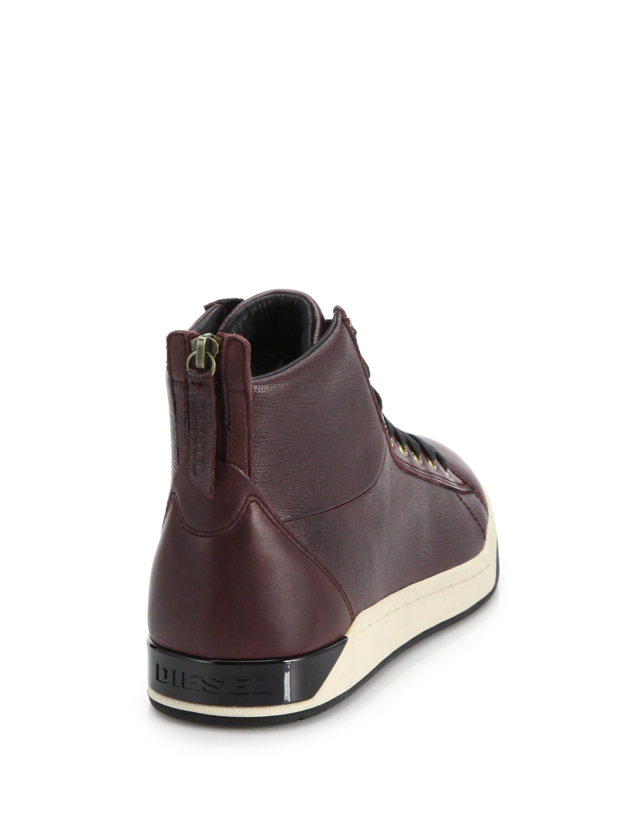 diesel tempus diamond high top sneakers