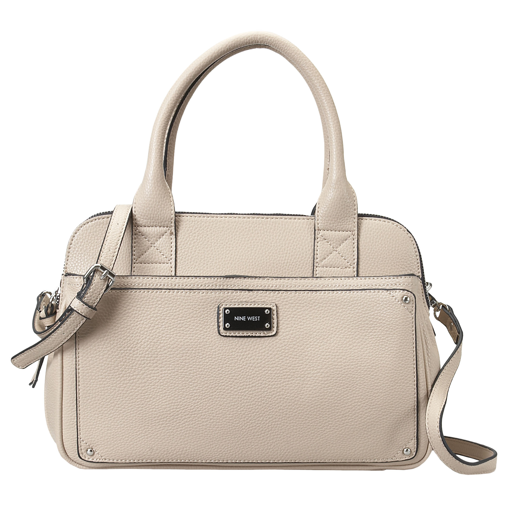 Lyst - Nine West Double Vision Satchel in Natural