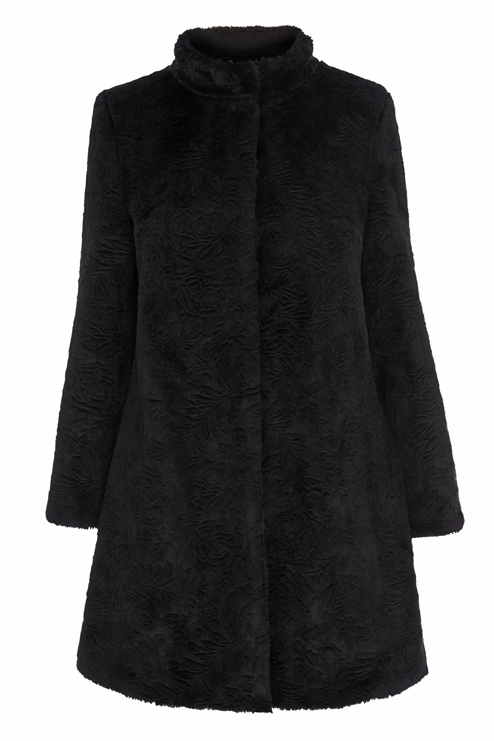 Coast Ottawa Faux Fur Coat in Black | Lyst