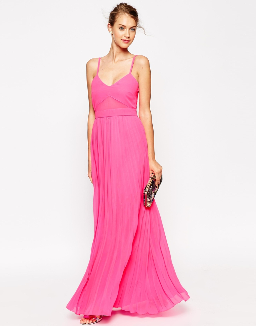 hot pink cami dress