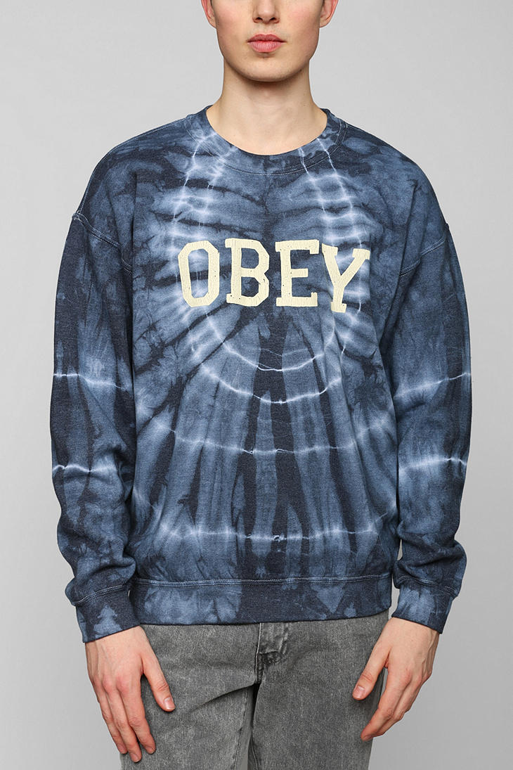 obey blue sweatshirt