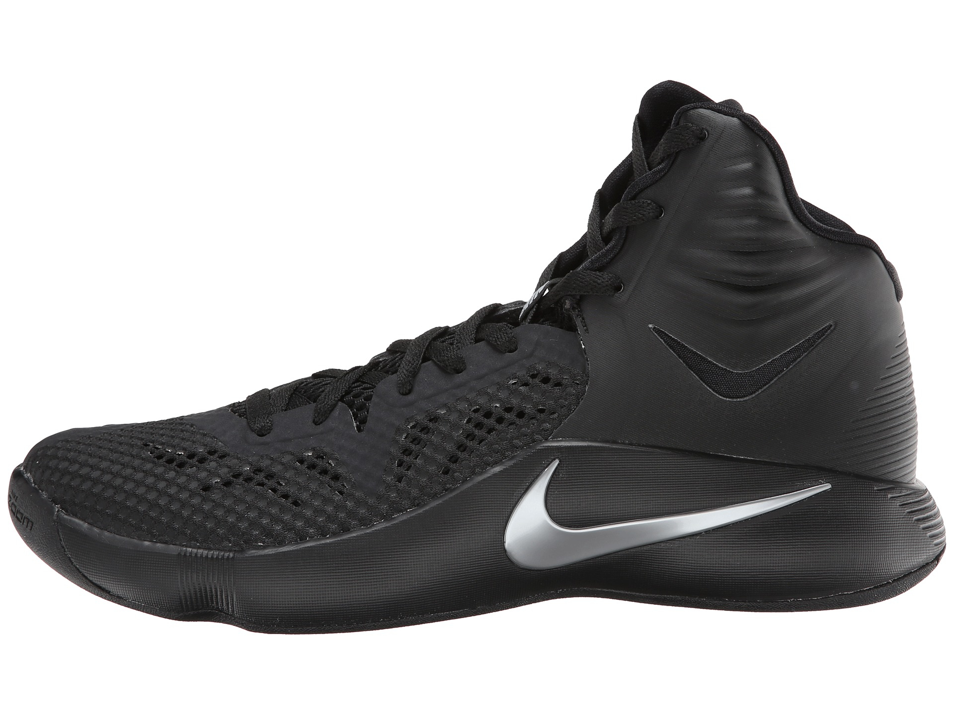 Nike Zoom Hyperfuse 2014 in Black/Metallic Silver (Black) for Men | Lyst