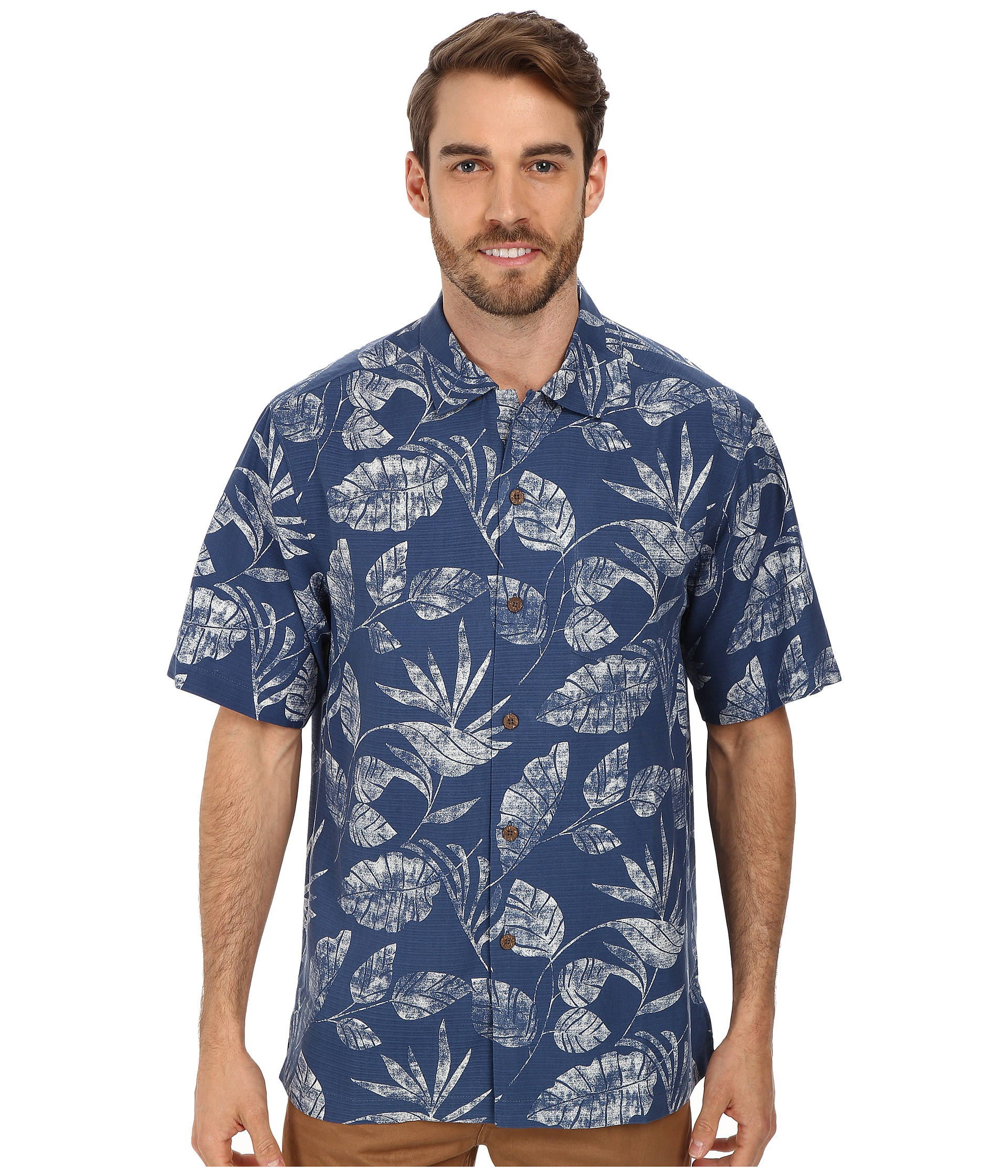 Tommy bahama Baja Breeze Camp Shirt S/S Button Up in Blue for Men ...