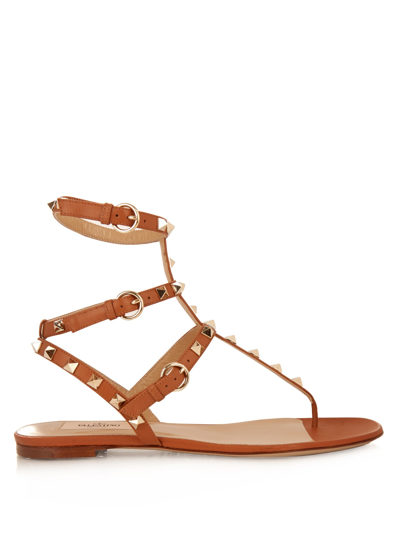 valentino sandals tan