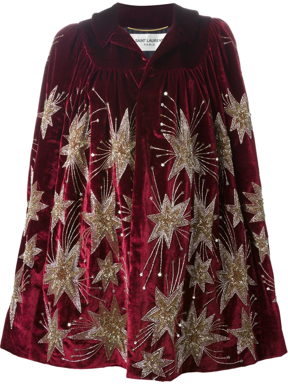 saint laurent embroidered jacket