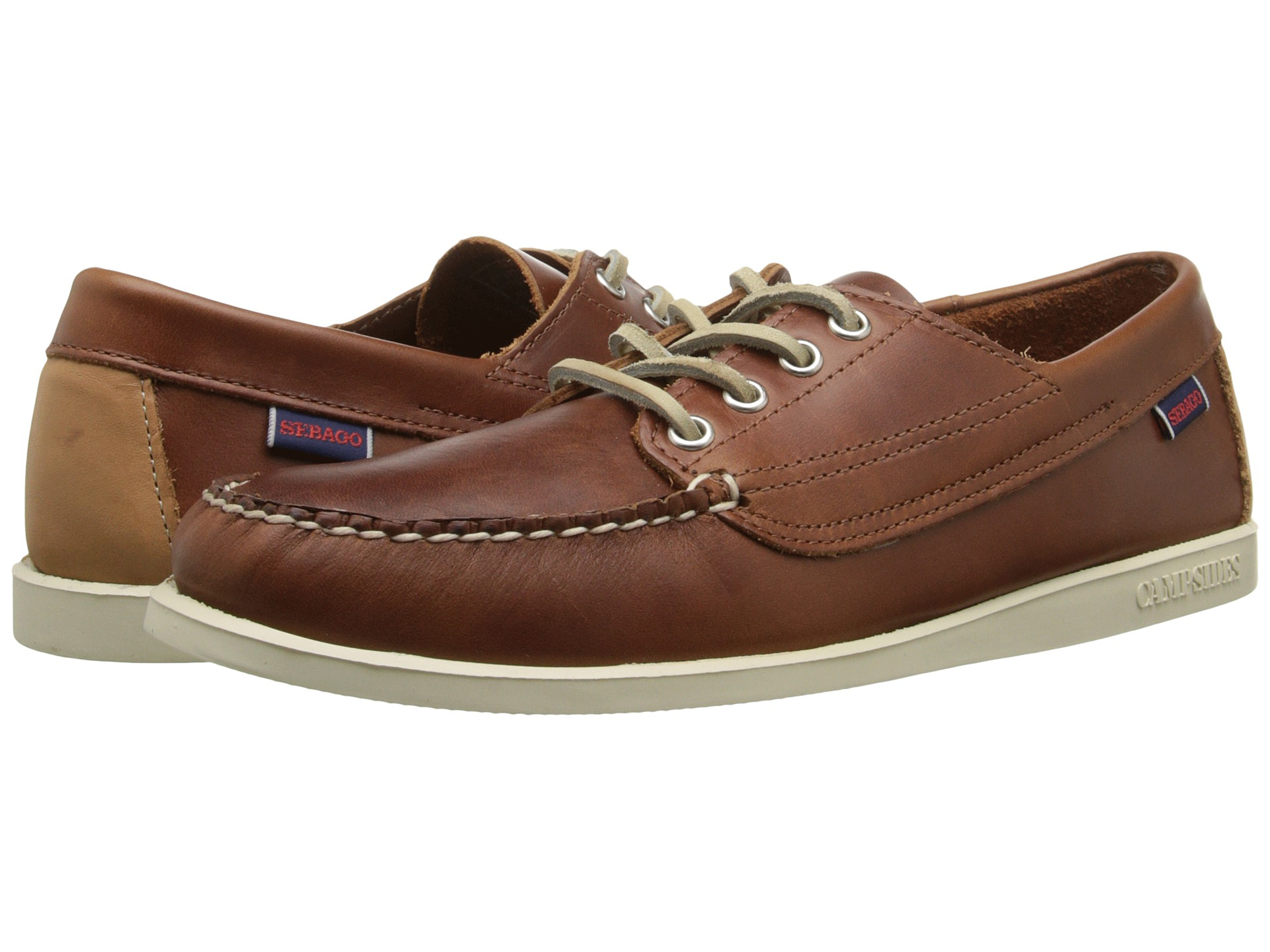 sebago brown cognac