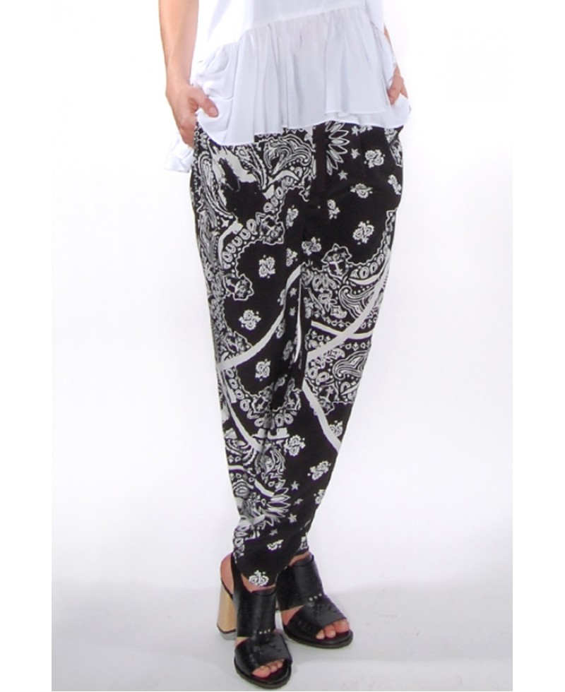 print jogging pants