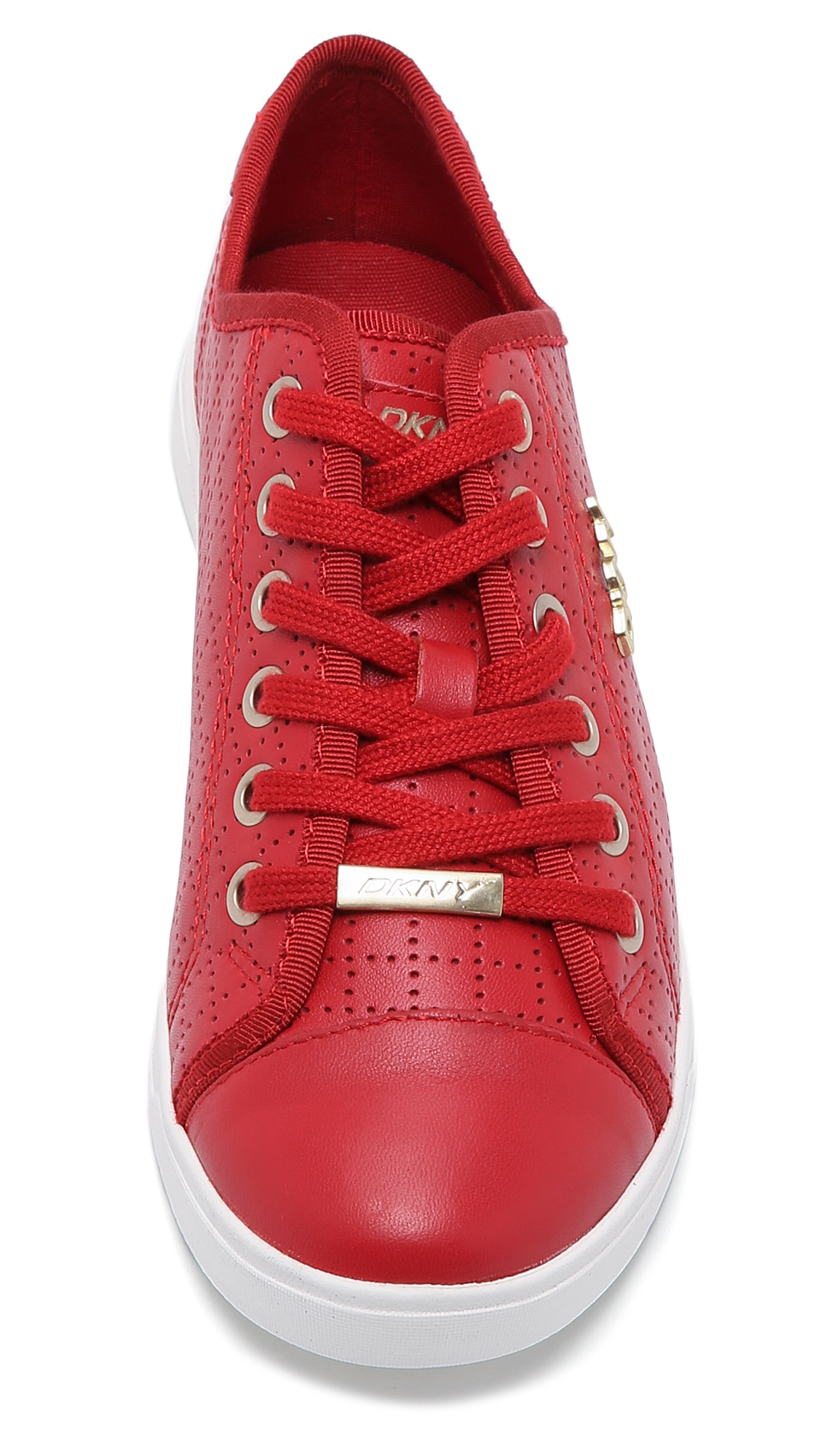 dkny red trainers