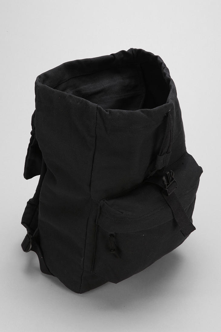9202 Details about   Rothco Black Canvas Outfitter Rucksack 