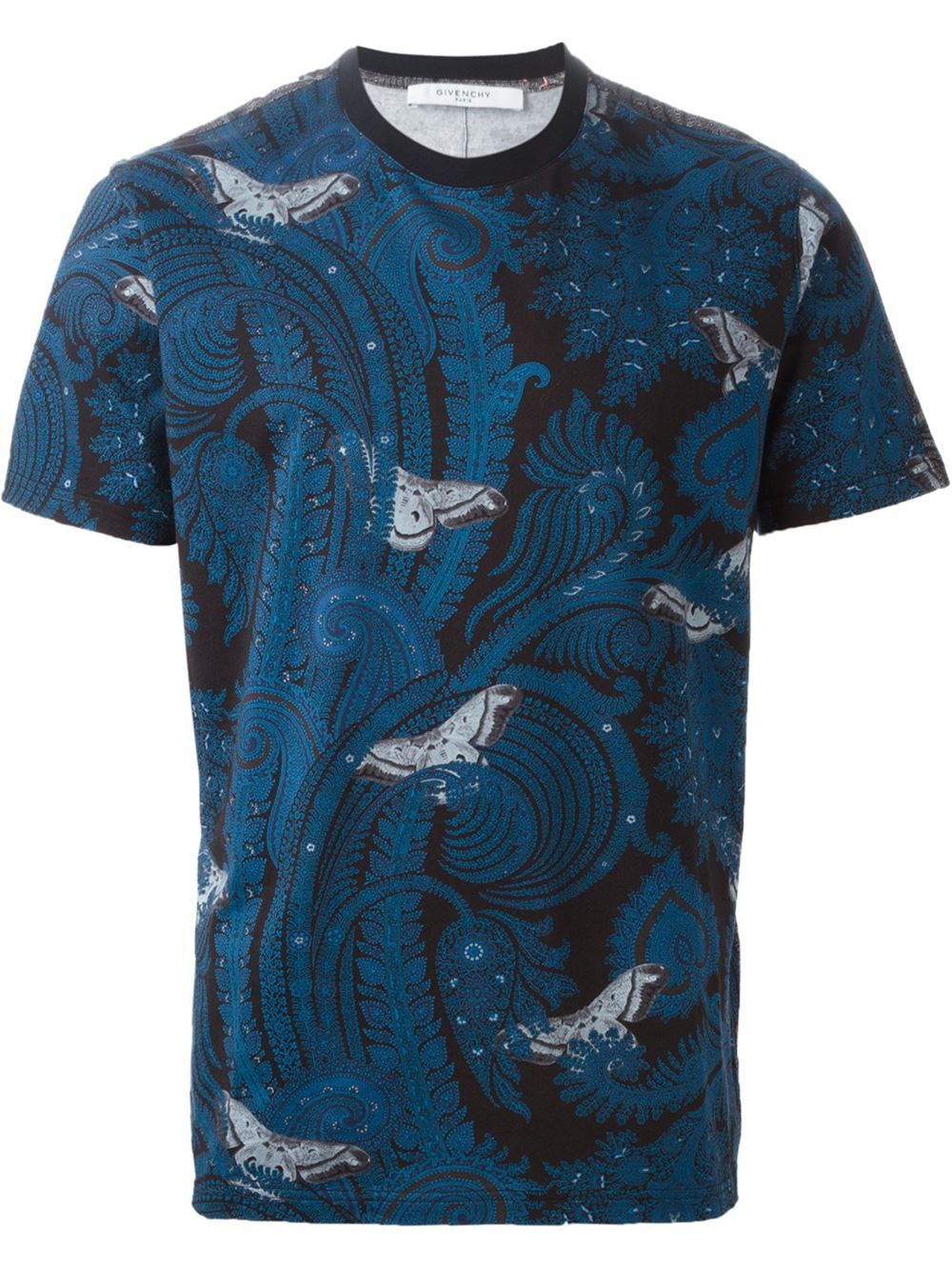Givenchy Paisley-Print T-Shirt in Blue for Men - Lyst