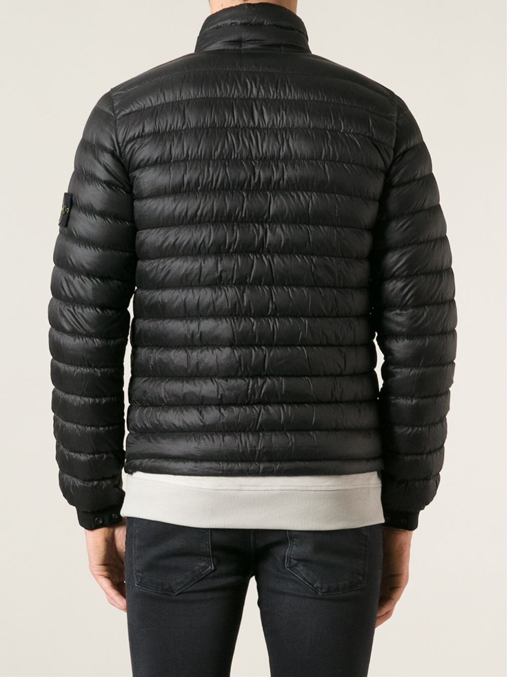 Stone Island Padded Jacket in Black for Men - Lyst