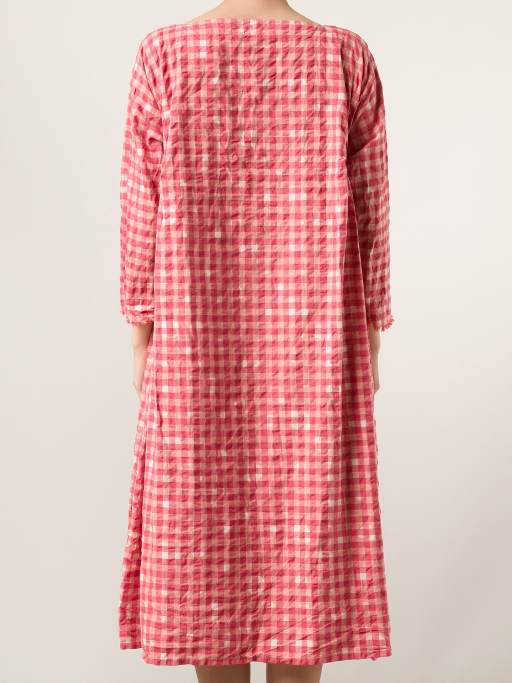 Daniela Gregis gingham-pattern blouse - Red