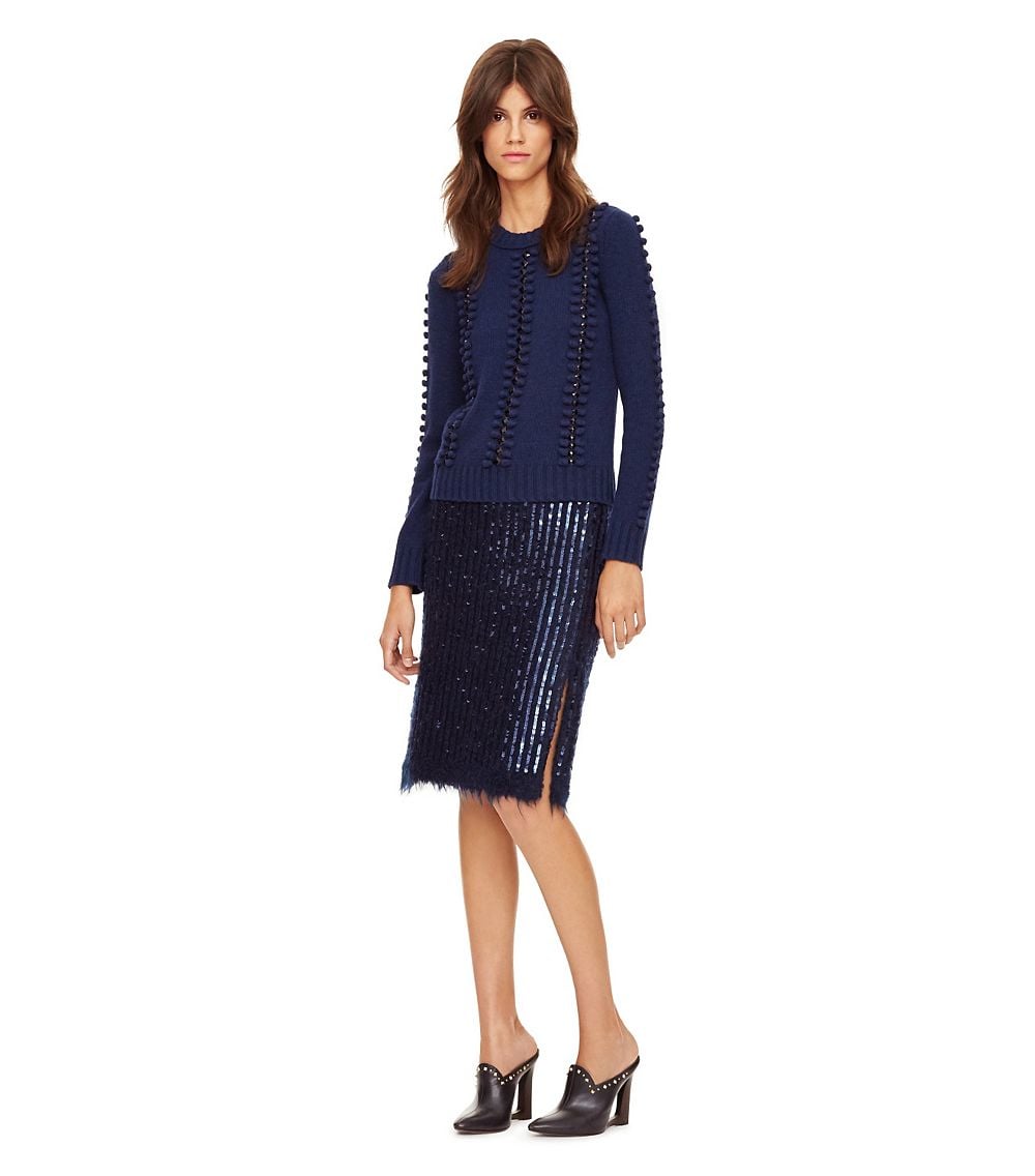 tory burch sequin skirt
