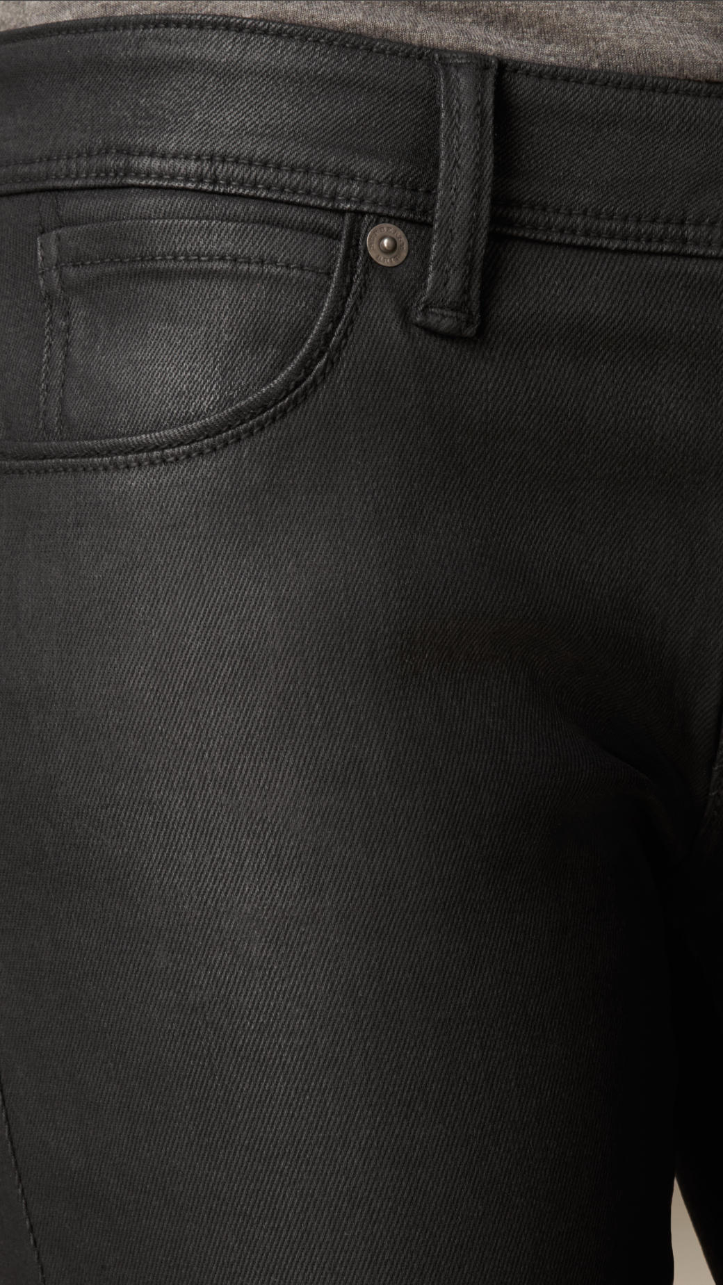 burberry coated jeans