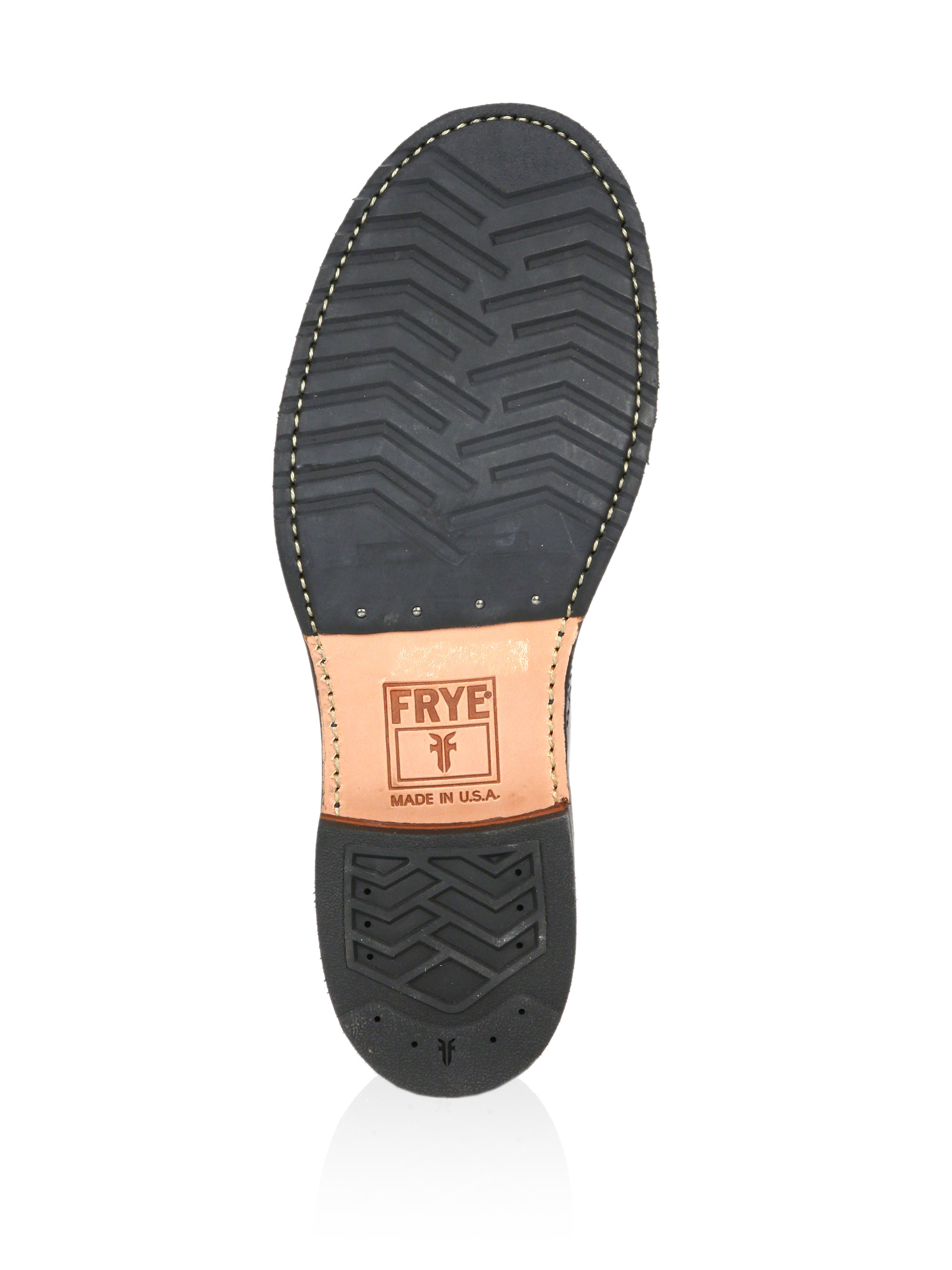 frye logan brogue cap toe