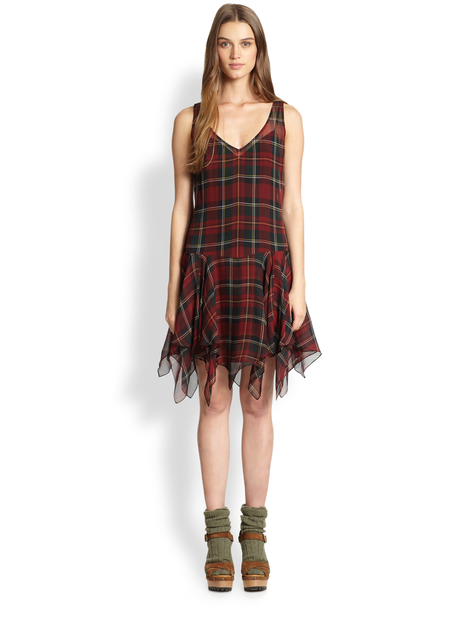 polo plaid dress