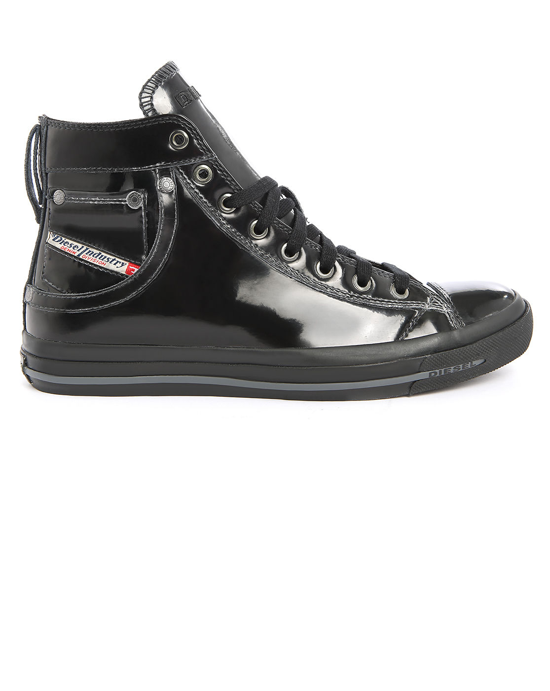 mens patent leather sneakers diesel exposure black patent leather high top sneakers in mens patent leather sneakers diesel exposure black patent leather high top sneakers in