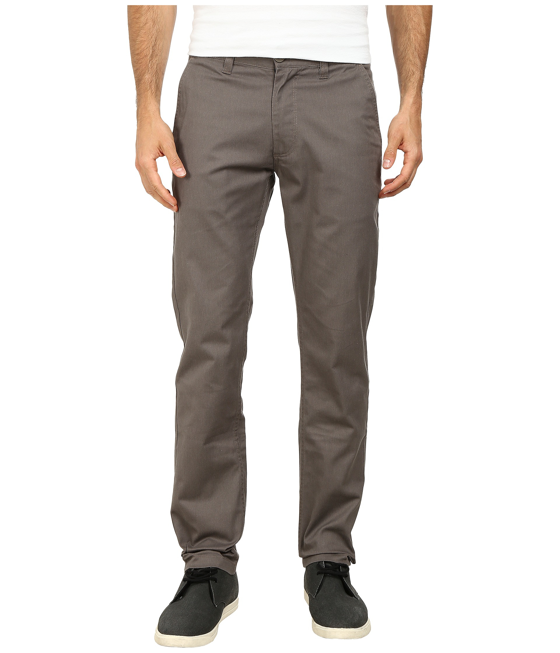 Brixton Grain Chino Pants in Grey (Gray) for Men - Lyst