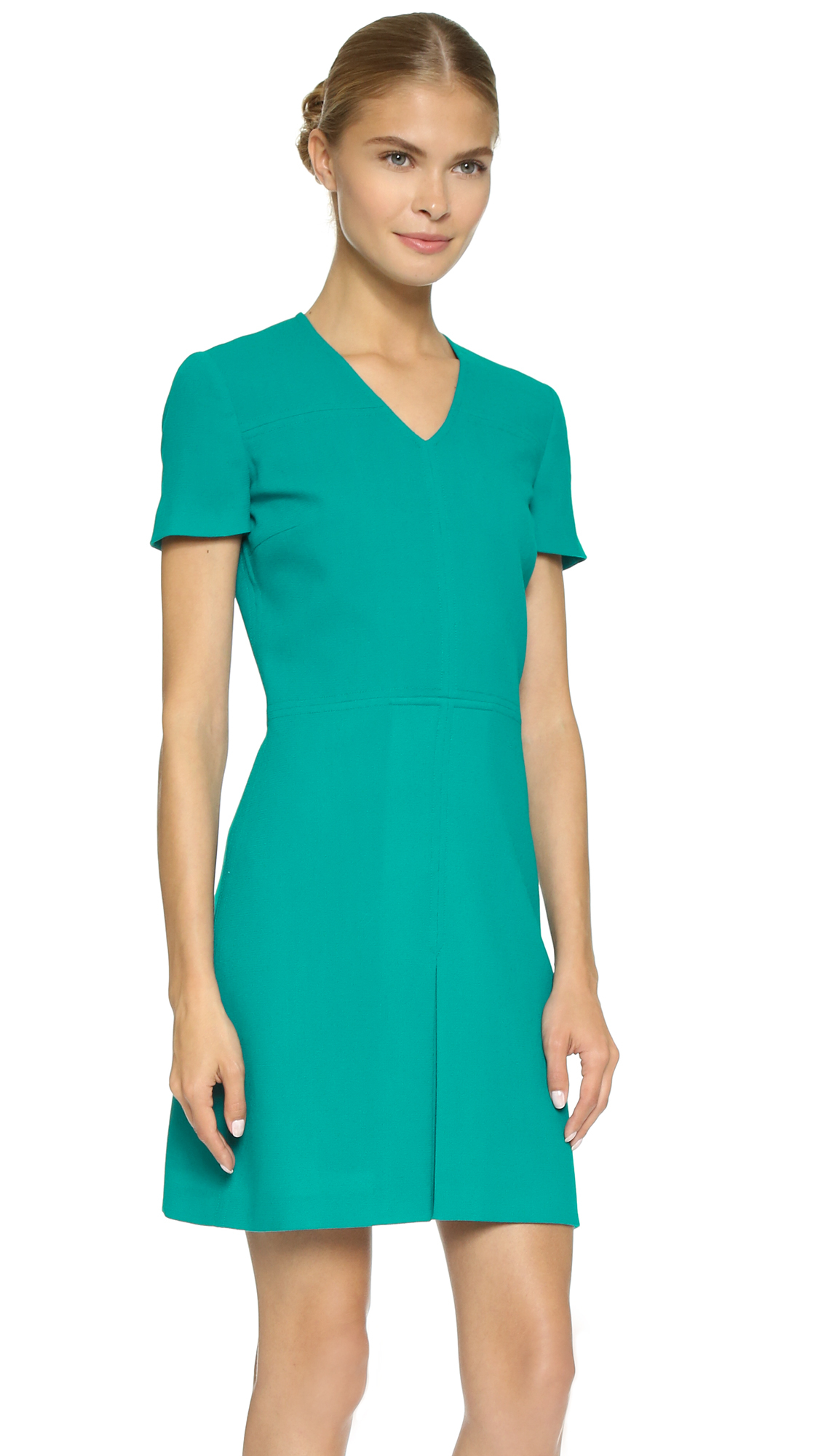 box neckline dress