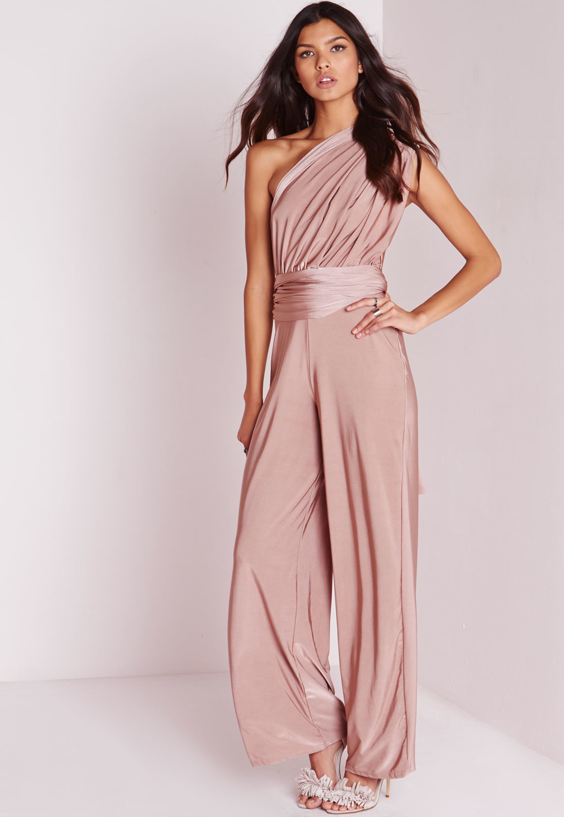 pink evening jumpsuit