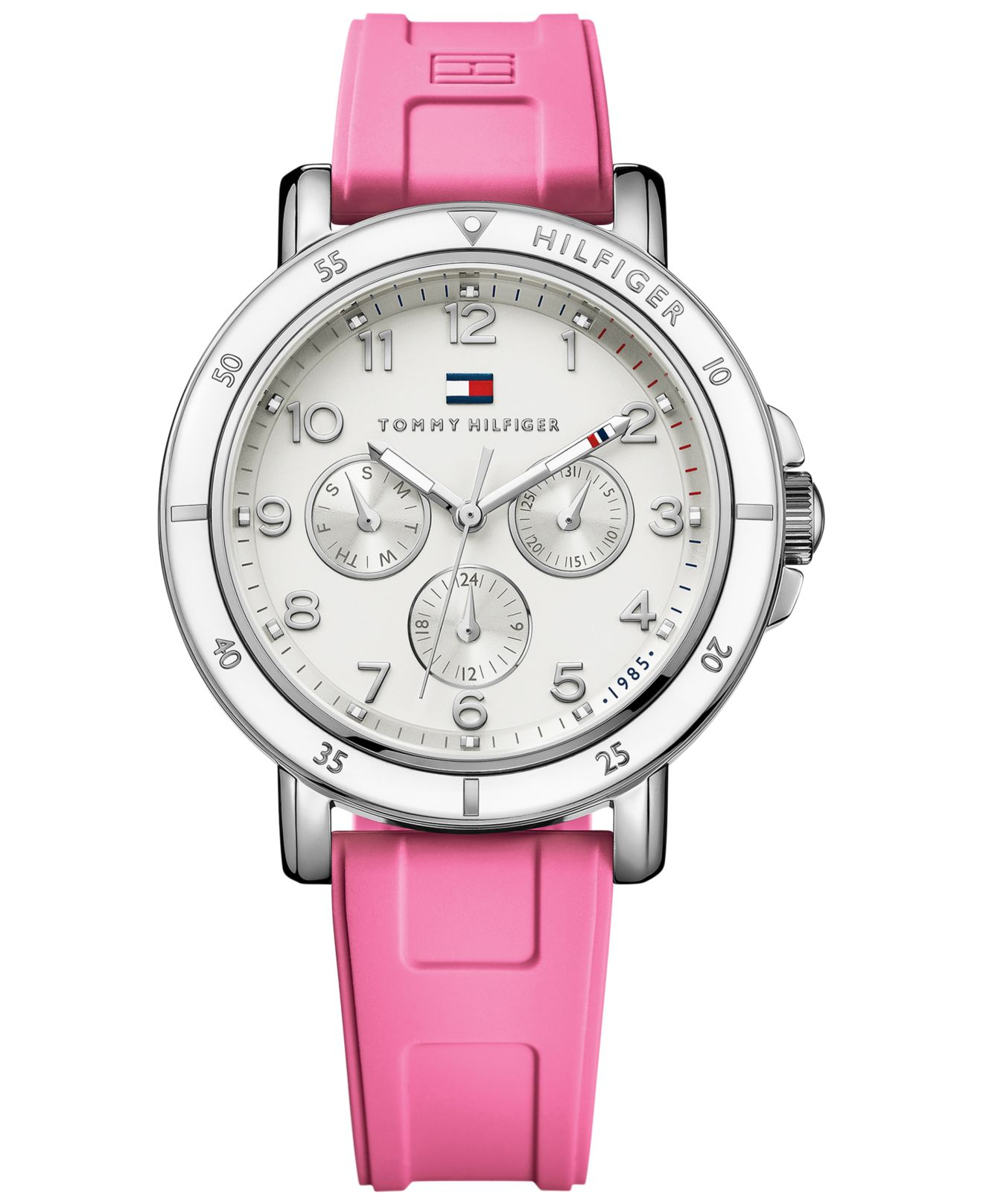 tommy hilfiger watch women's silicone strap