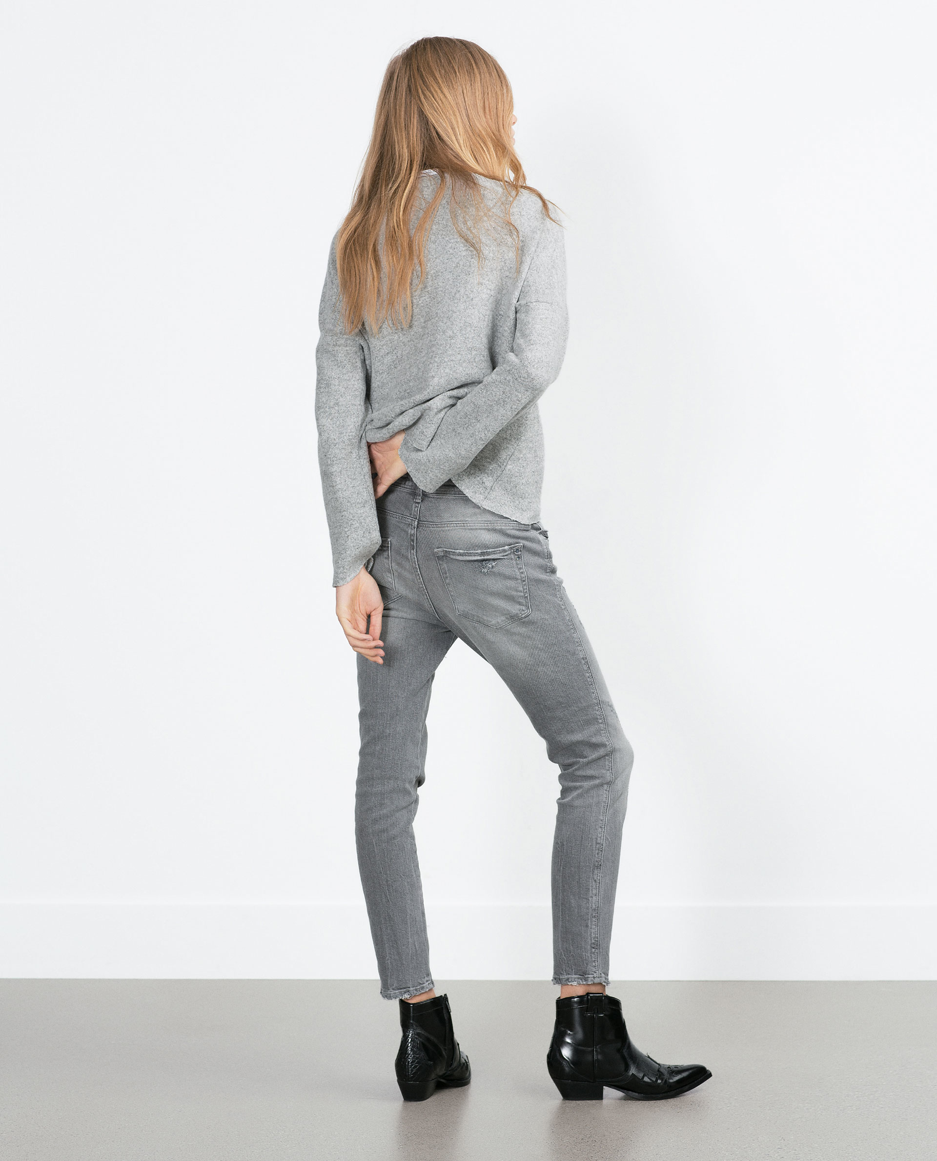 Zara Slouchy Jeans Slouchy Jeans in Gray (Light grey) | Lyst