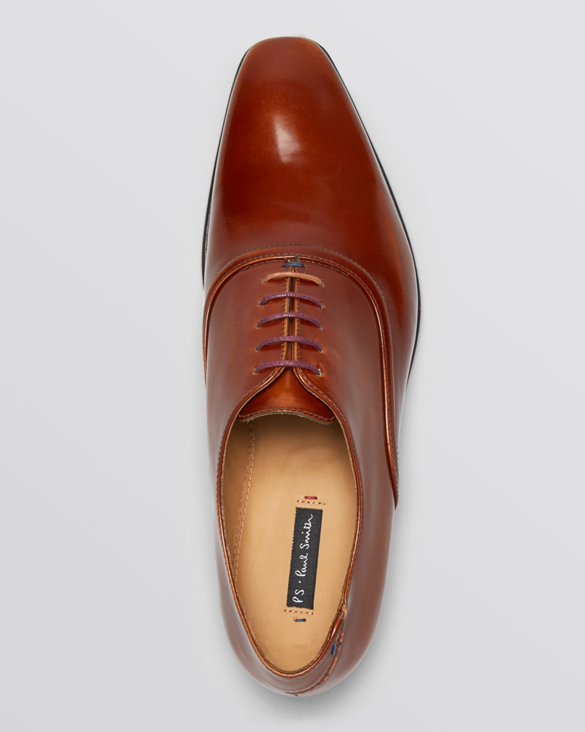Paul Smith Starling High Shine Oxfords in Tan (Brown) for Men - Lyst