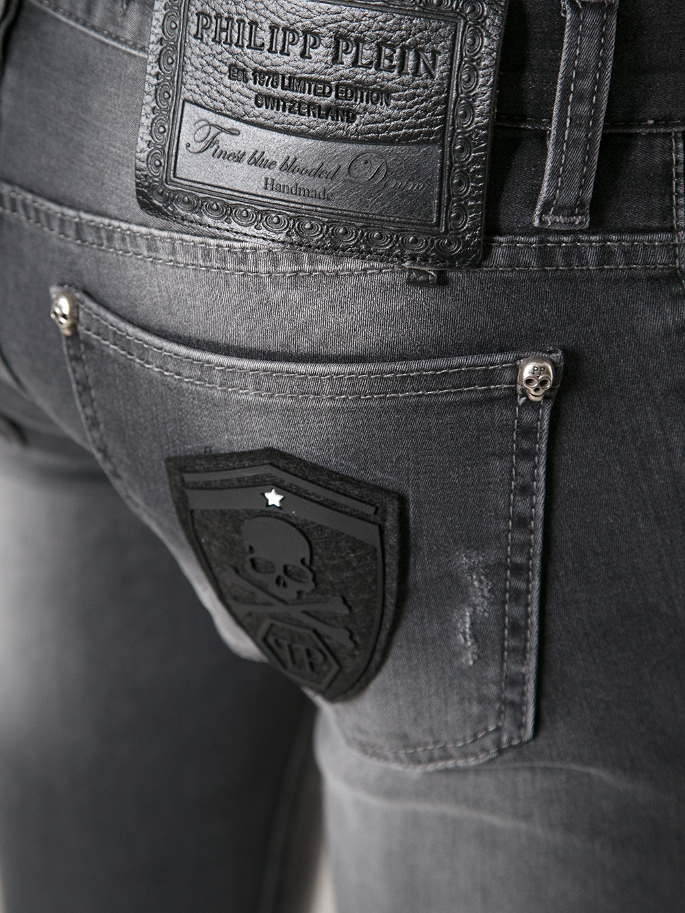 philipp plein jeans grey