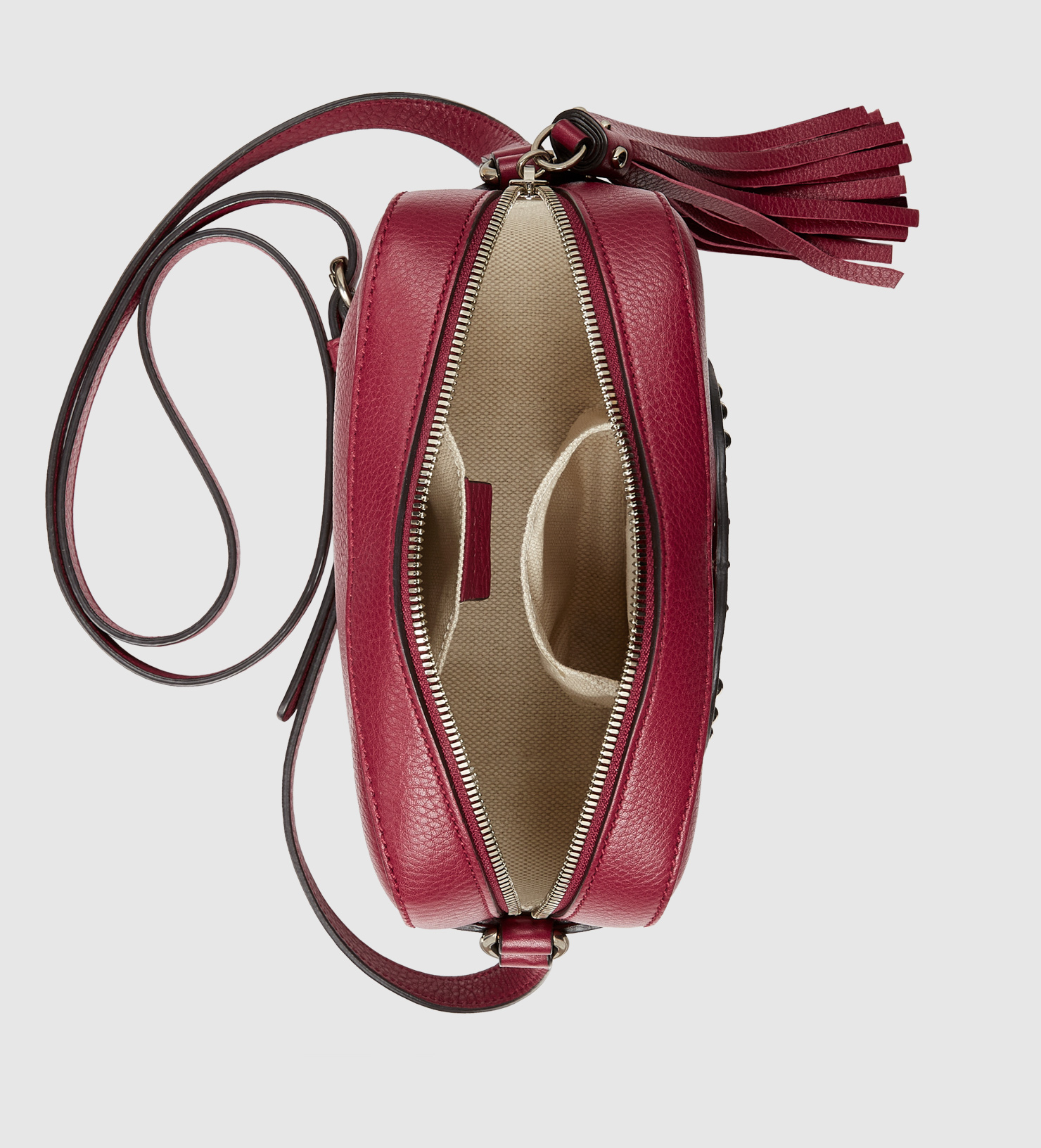 Gucci Soho Studded Leather Disco Bag in Purple Lyst