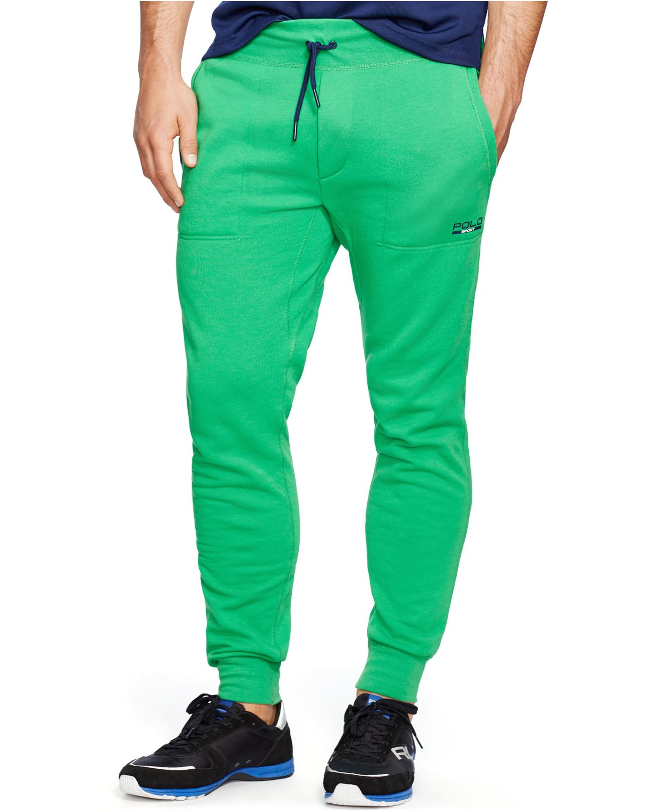 Polo Ralph Lauren Fleece Pants in Green for Men - Lyst
