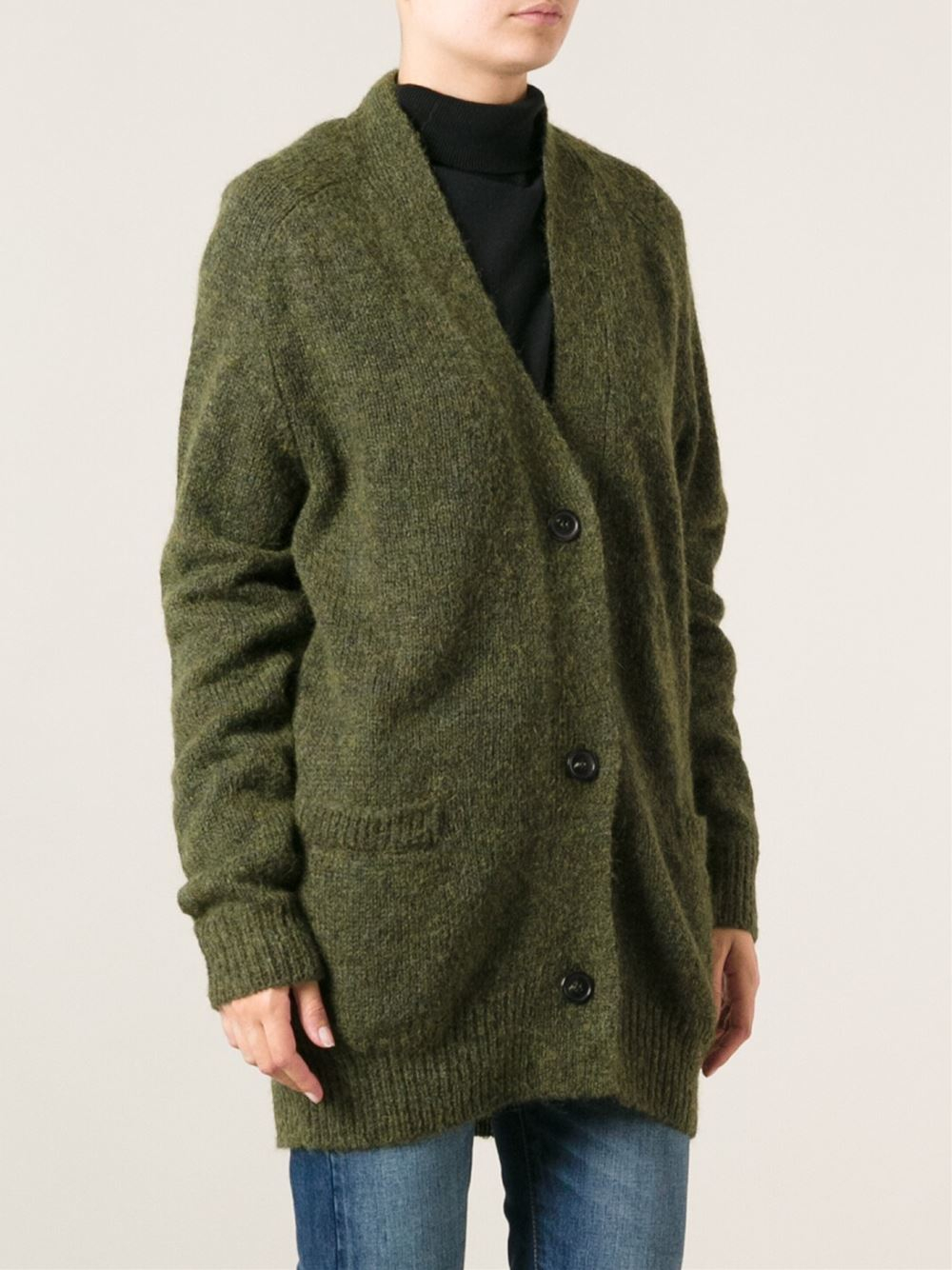 Étoile Isabel Marant Rider Cardigan in Green - Lyst