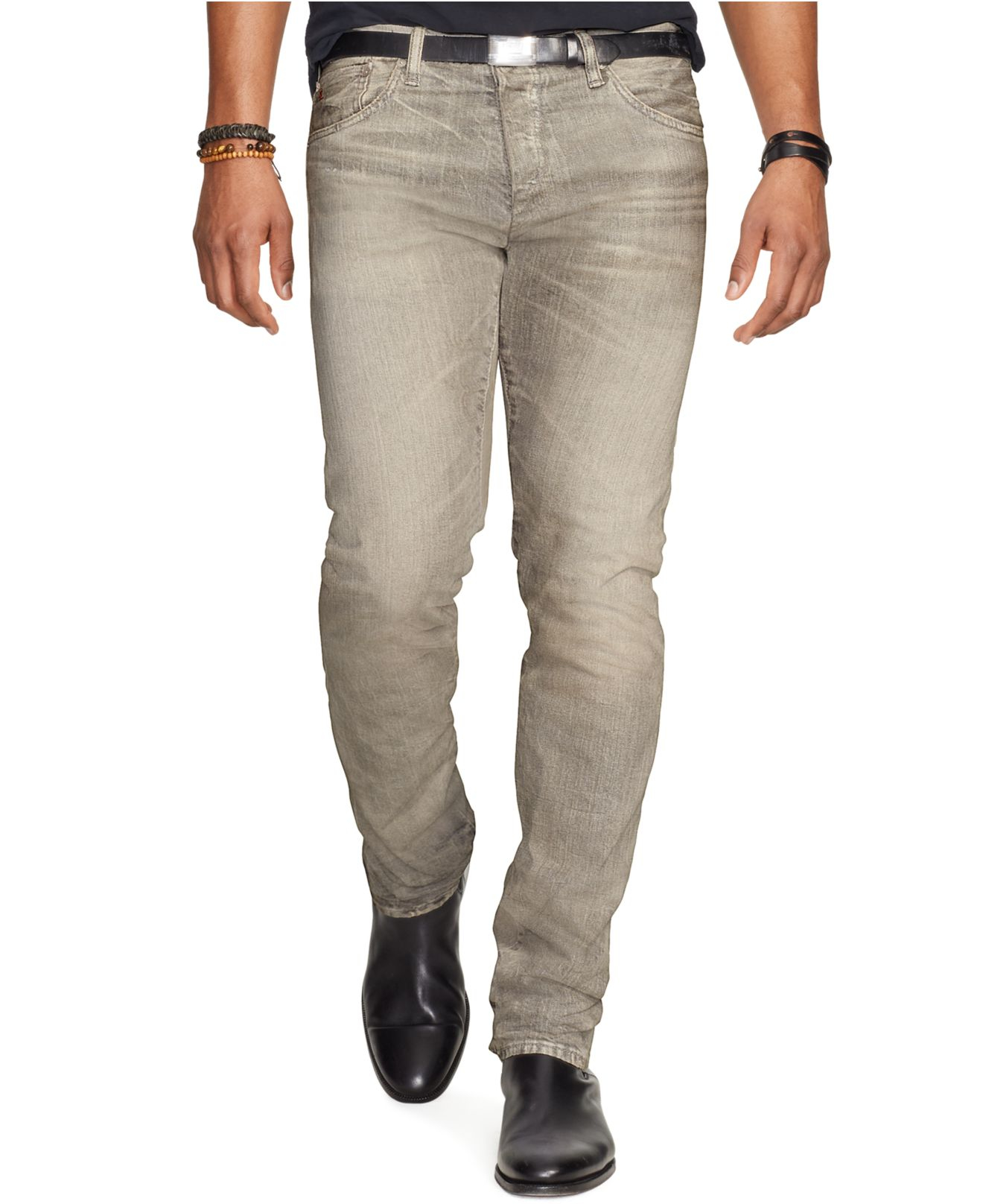 Polo Ralph Lauren Varick Slim-straight Rutland-wash Stretch Jeans in Gray  for Men - Lyst
