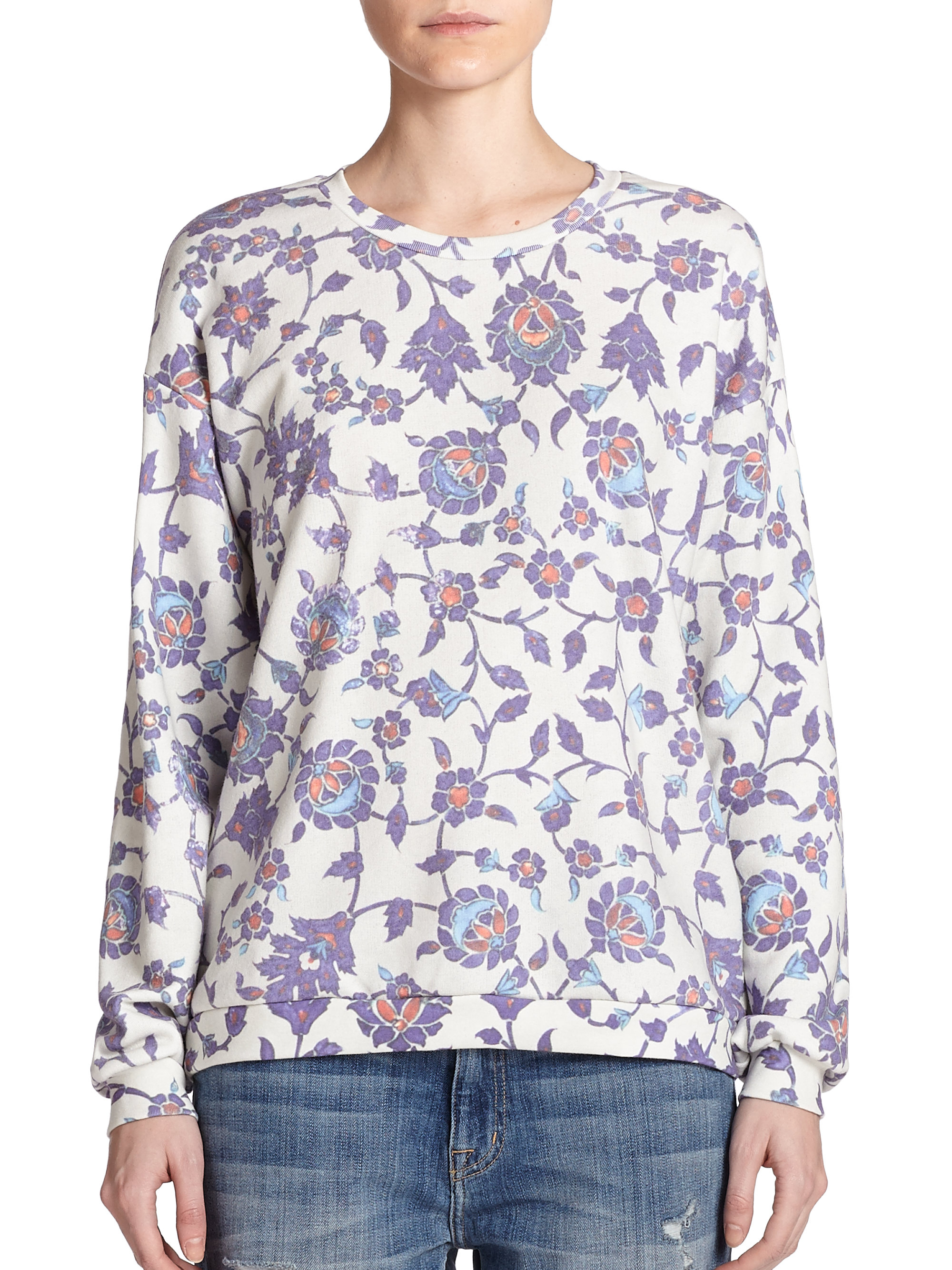 wildfox floral sweatshirt