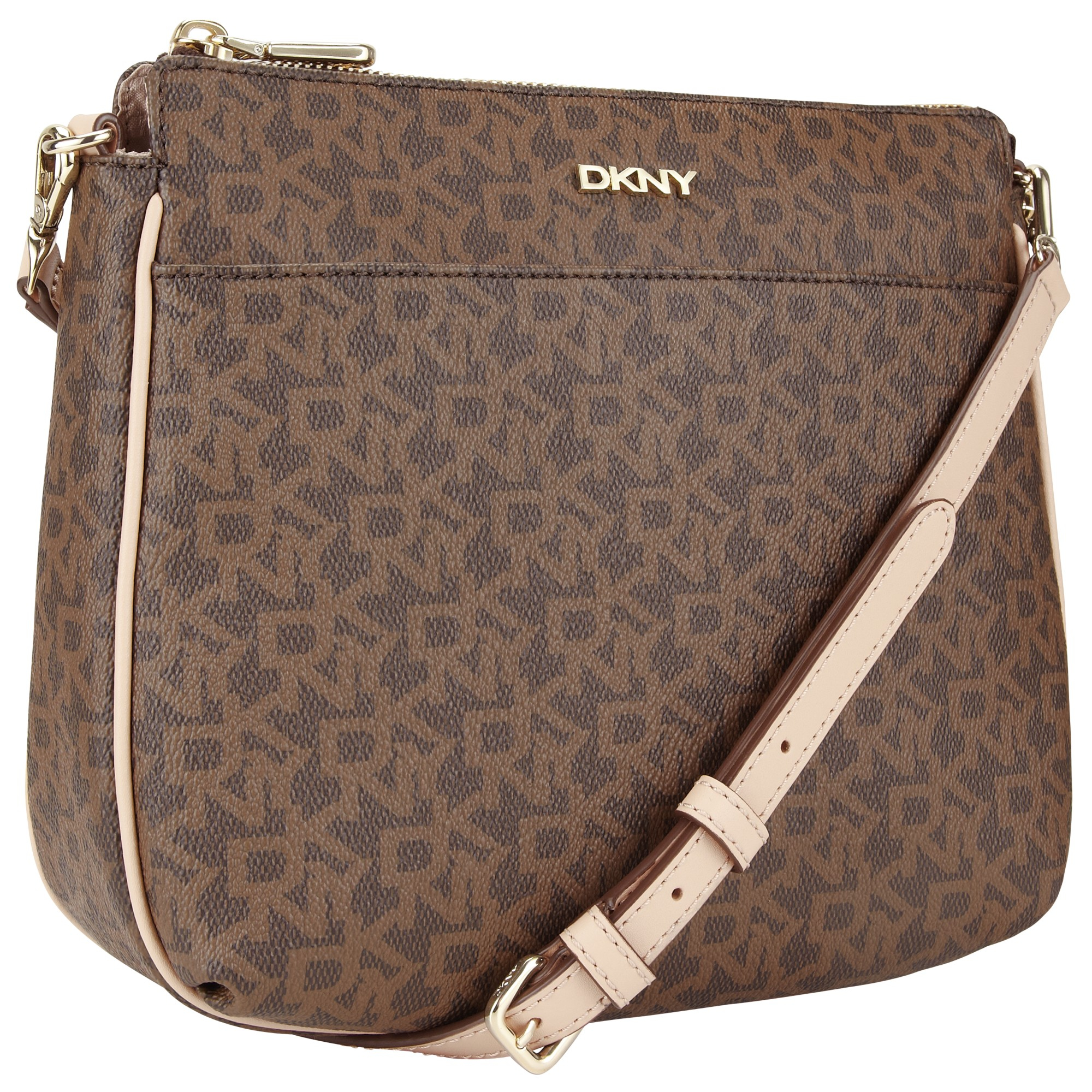 Dkny Heritage Coated Logo With Vachetta Across Body Bag In Brown Lyst Gallery