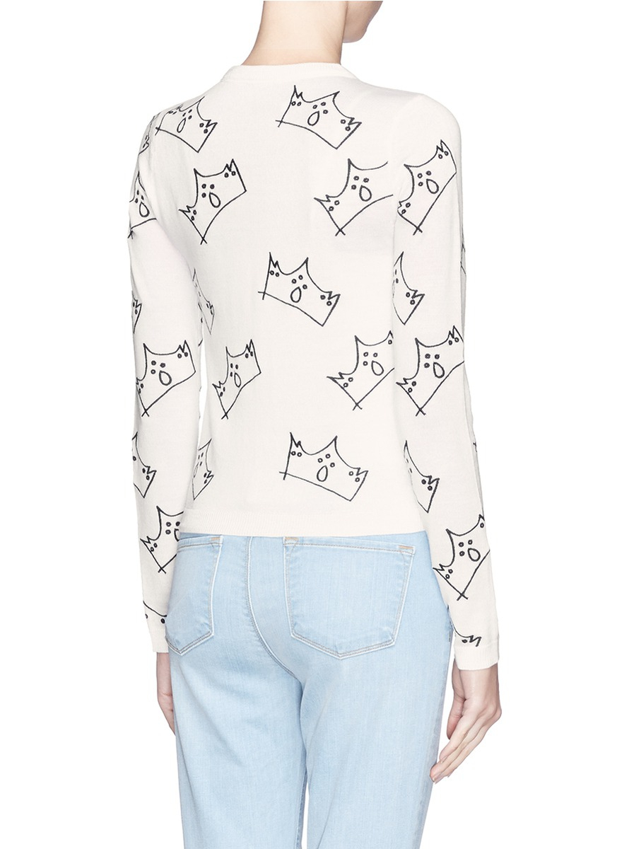 alice and olivia white shirt