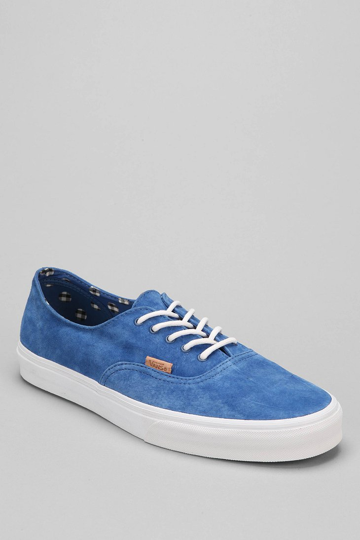 blue suede vans authentic