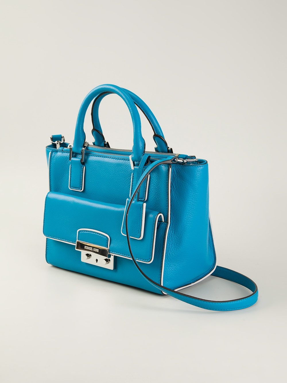 MICHAEL Michael Kors Medium Audrey Satchel in Blue - Lyst